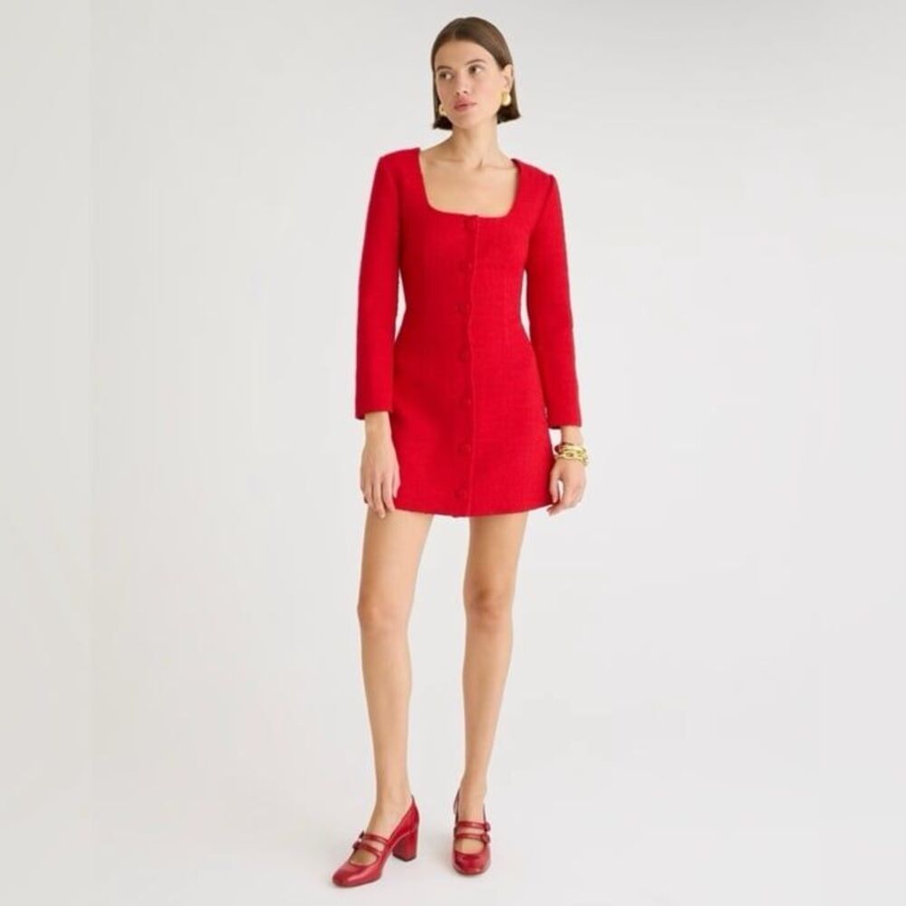 NWT J. Crew Sophia Mini Dress in Maritime Tweed Size 2